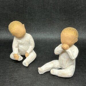 RARE Willow Tree "Two Together" Toddlers" figurines Set of 2
